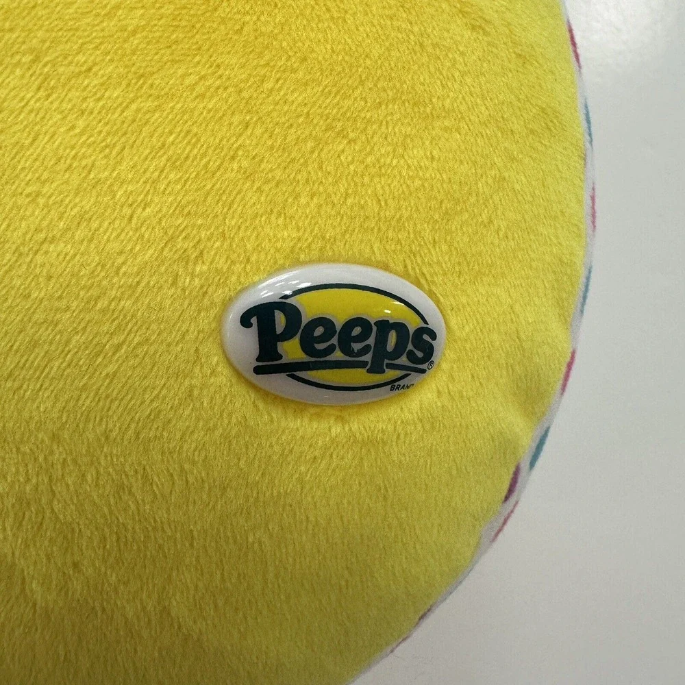 NWT Easter Peeps‎ Yellow Marshmallow Candy Bunny Rabbit Shaped Plush Toy 17